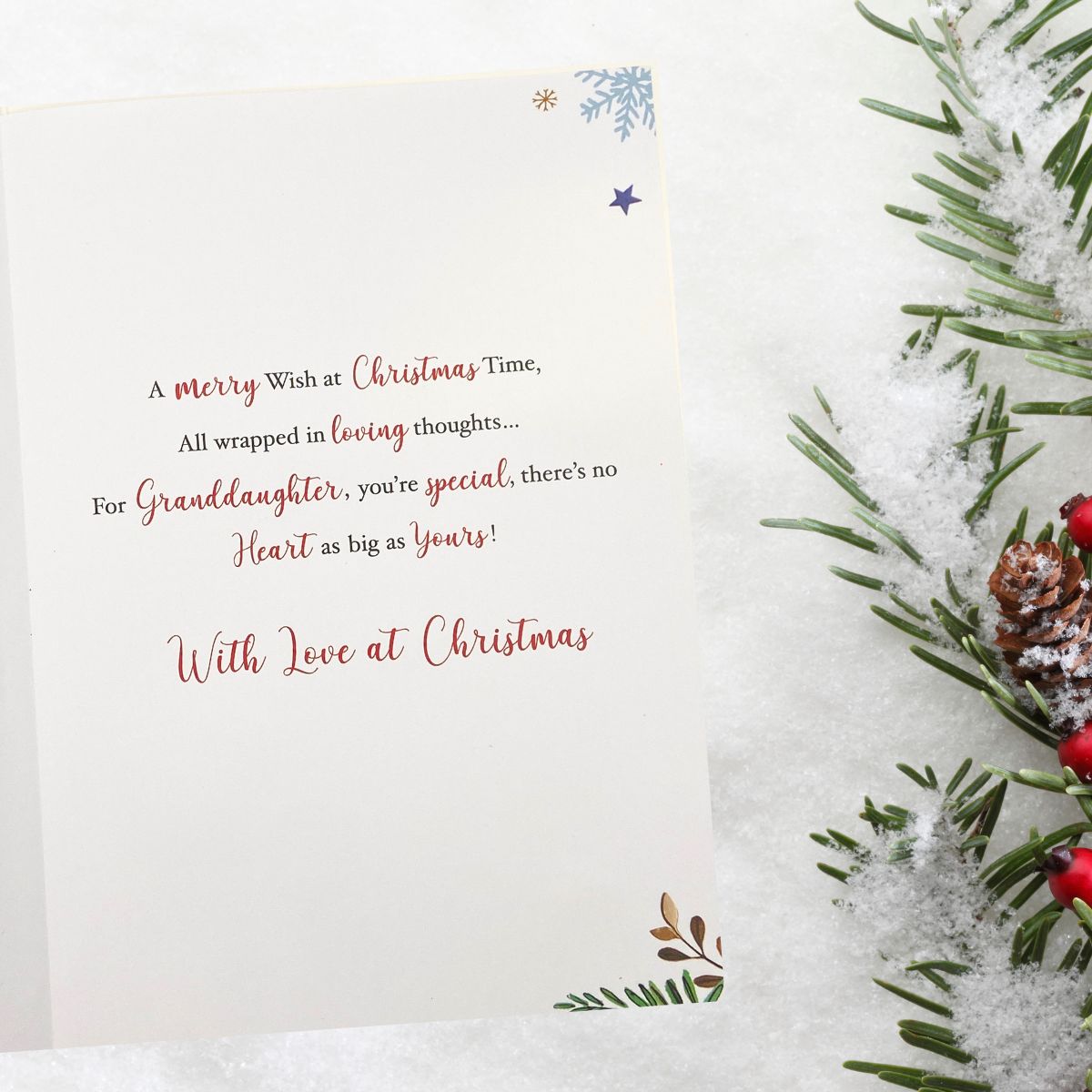 Granddaughter Christmas Card - Signature Seasons