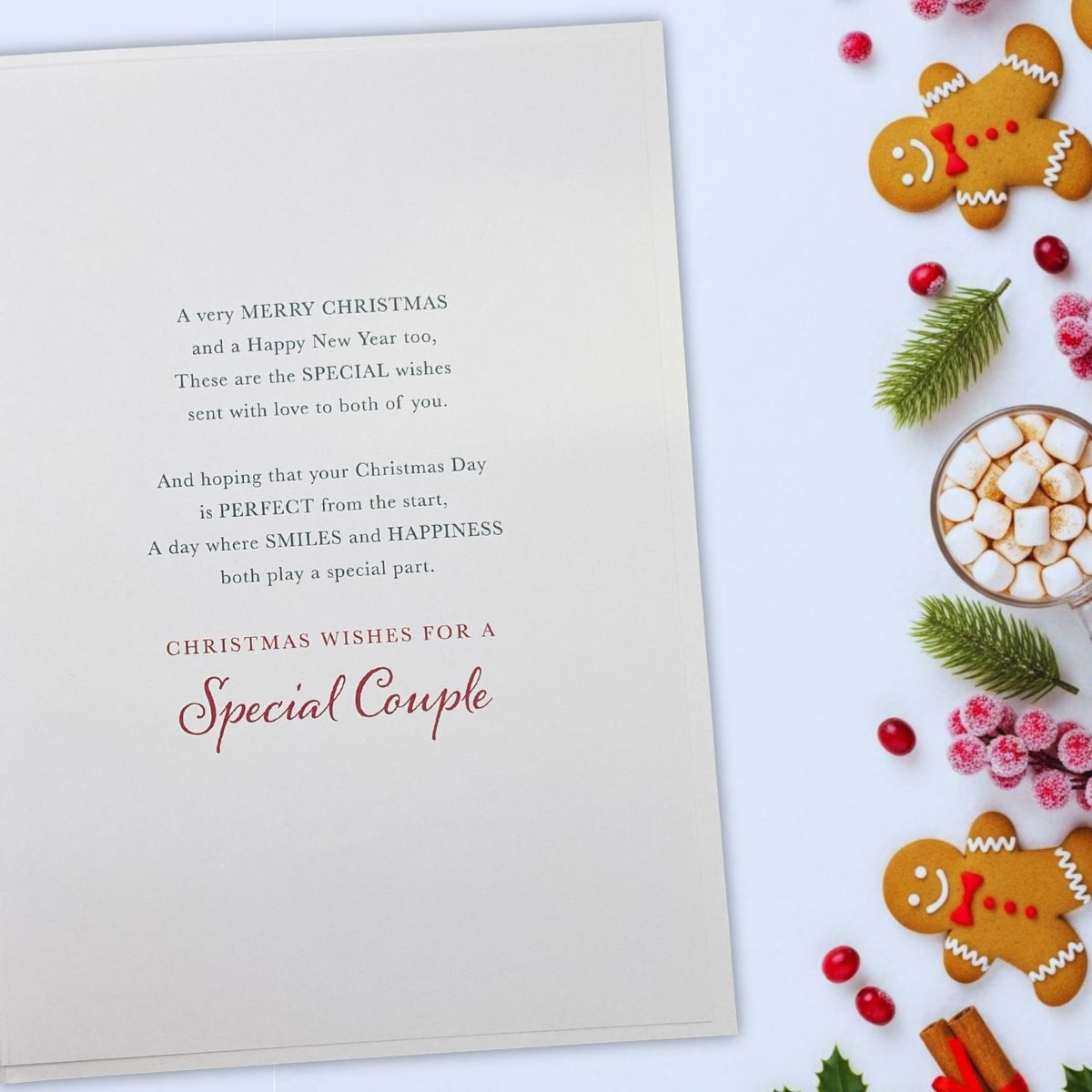 Special Couple Christmas Card - Umbrella and Wellies