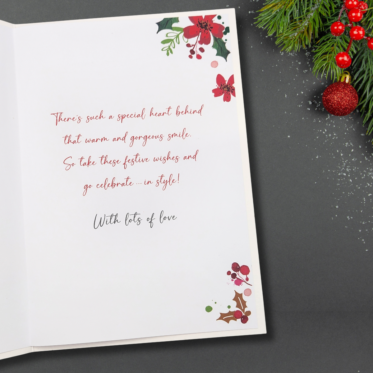 Granddaughter Christmas Card - Chic