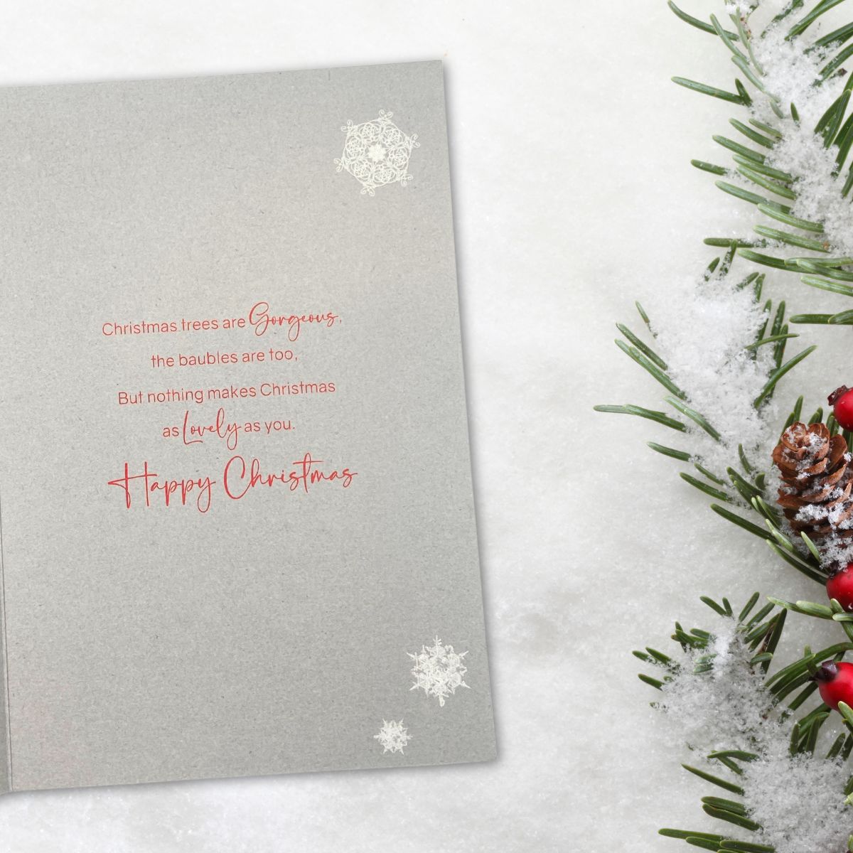 Friend Christmas Card - Grace Christmas Tree