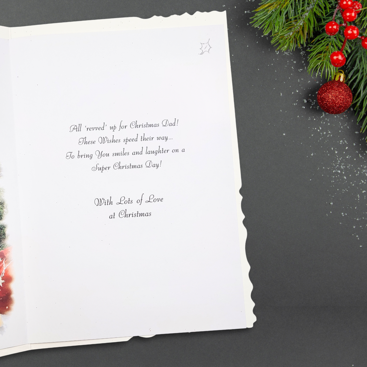 Dad Christmas Card - Velvet Santa