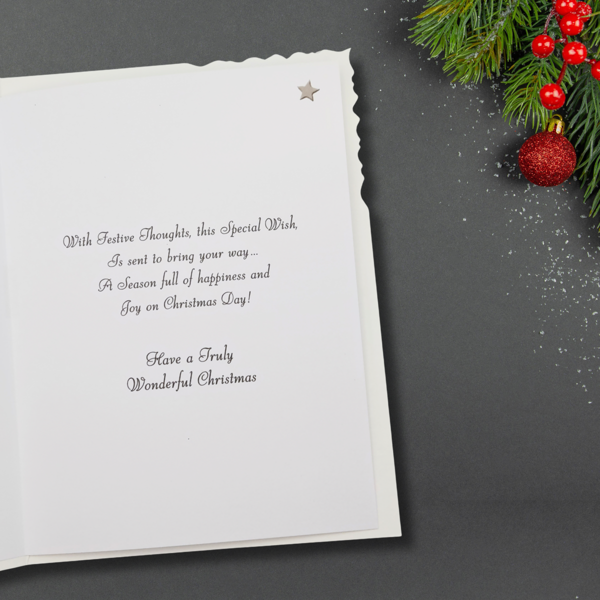 Our House To Yours Christmas Card - Velvet Holly Cottage