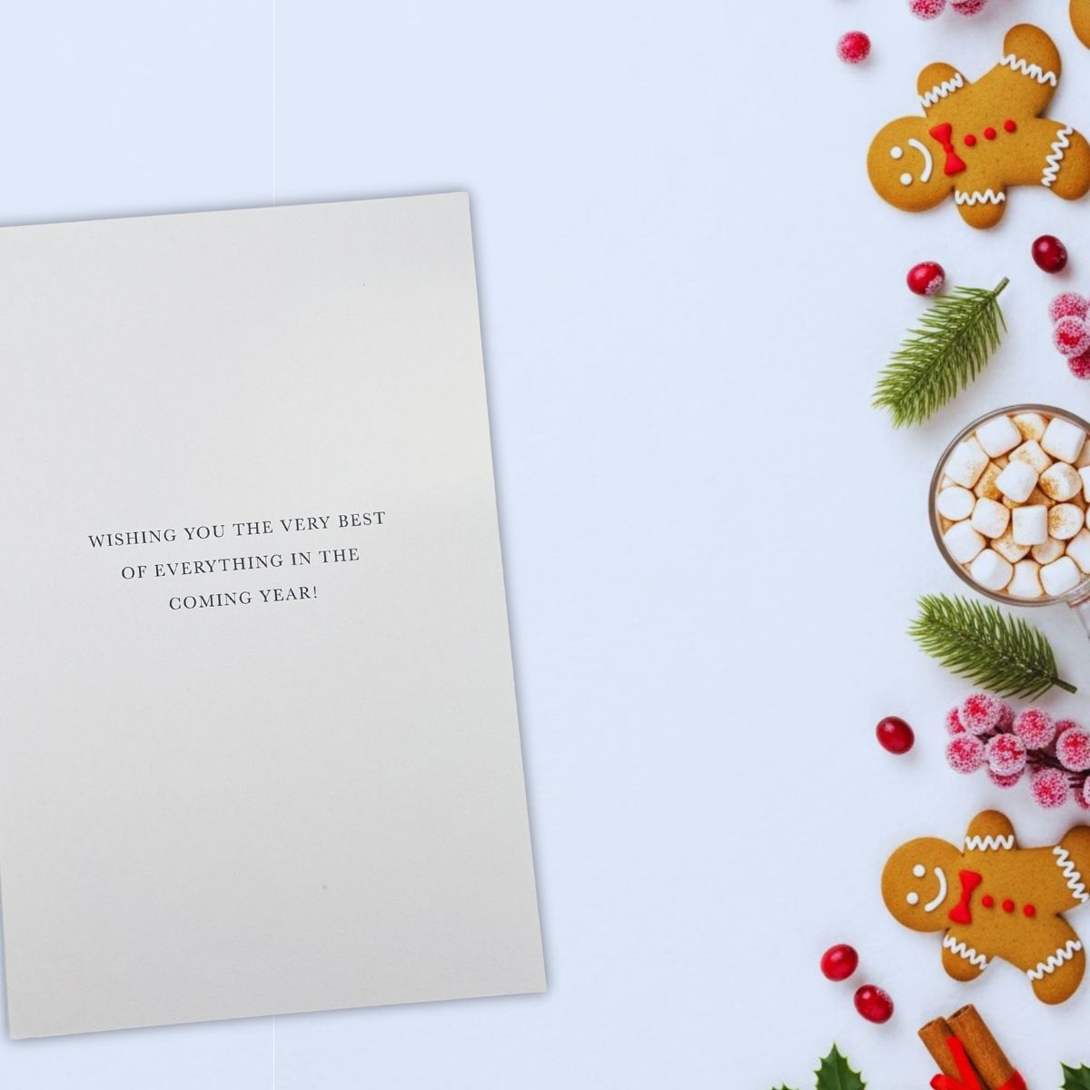 Happy New Year Card - Village Scene