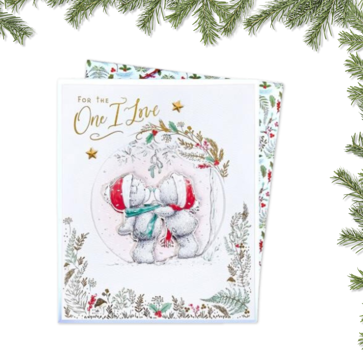 One I Love Boxed Christmas Card - Me To You Bears Wearing Scarves