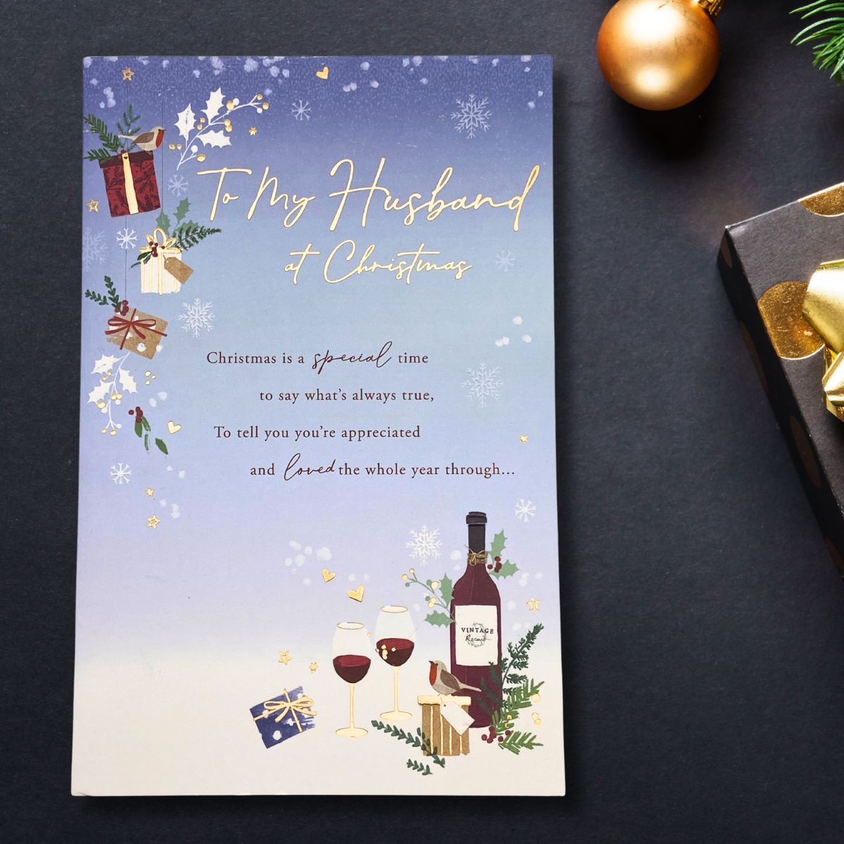 Husband Christmas Card - Word Portraits