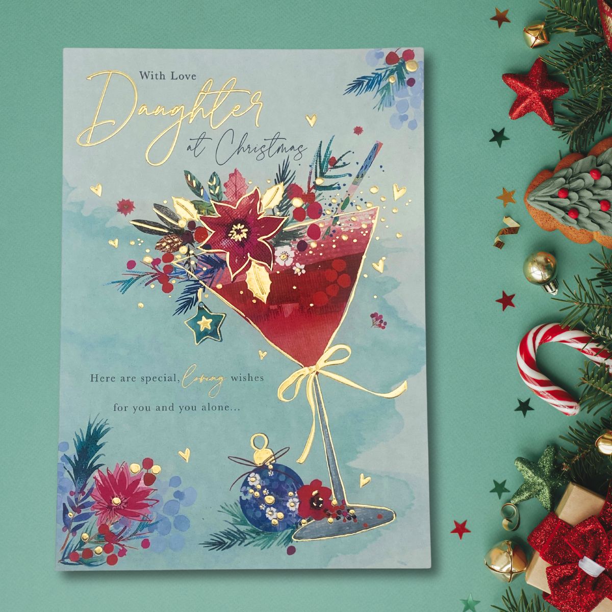 Daughter Christmas Card - Cocktail