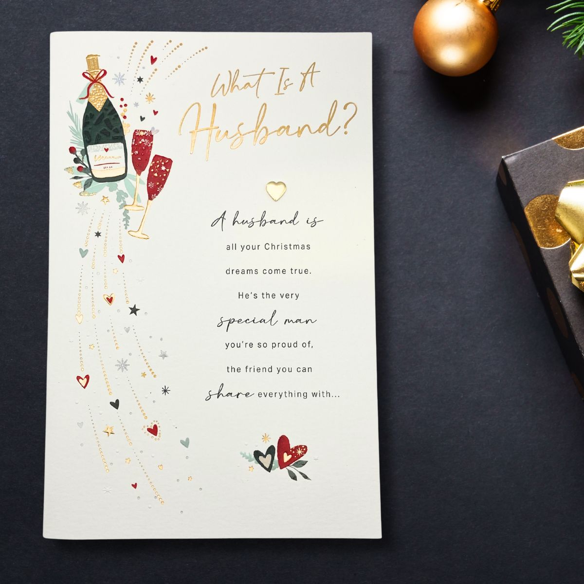 Husband Large Christmas Card - Daydreams