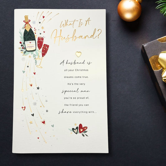Husband Large Christmas Card - Daydreams