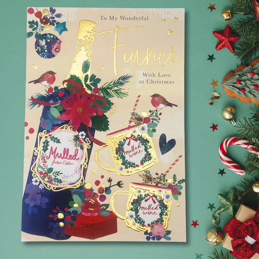 Fiancé Christmas Card - Mulled Wine