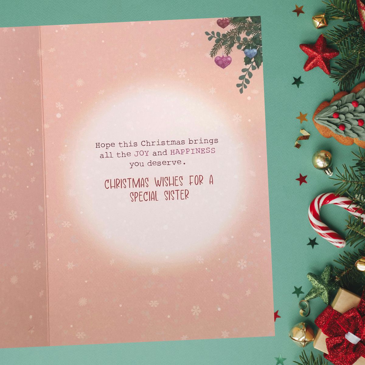 Sister Christmas Card - Hartley Hedgehog