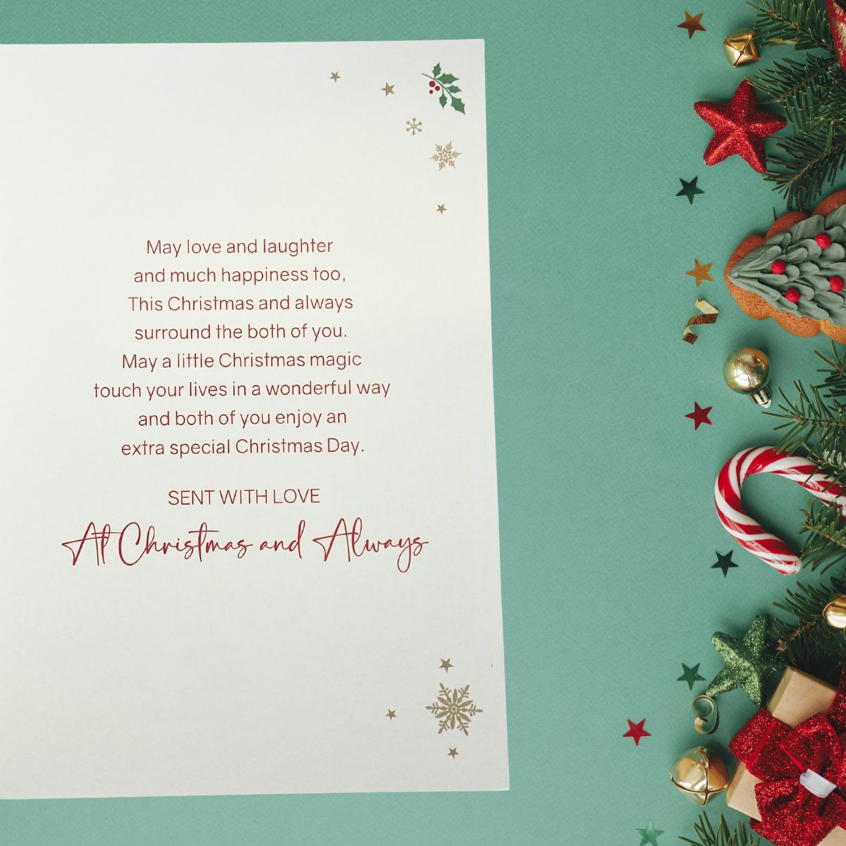 Sister & Brother-In-Law Christmas Card - Snowy Front Door