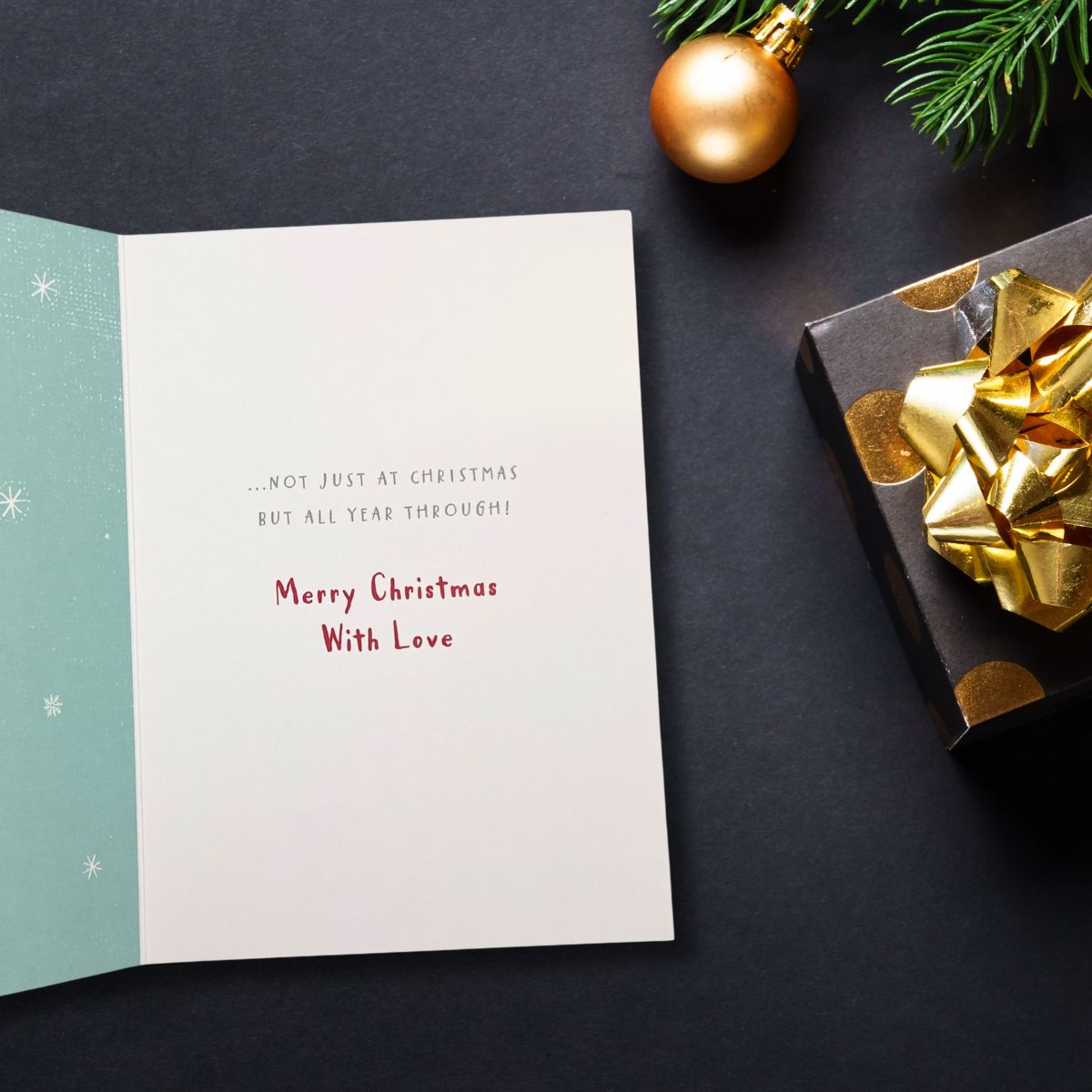 Grandma Christmas Card - Nutmeg & Gift