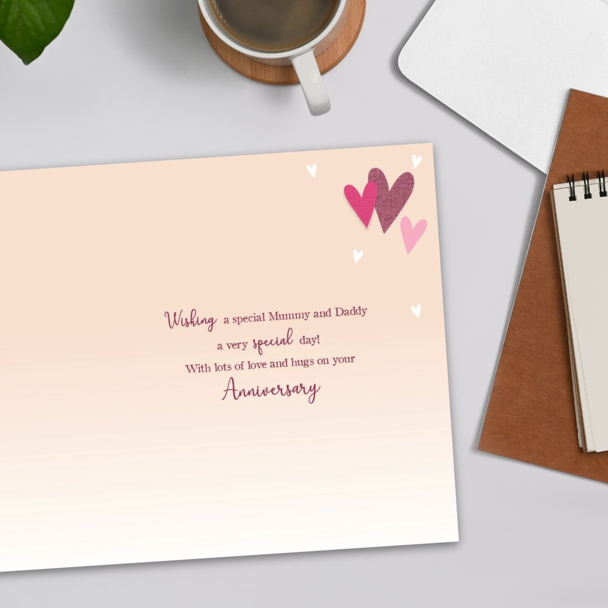 Mummy & Daddy Anniversary Card - Barley Bear