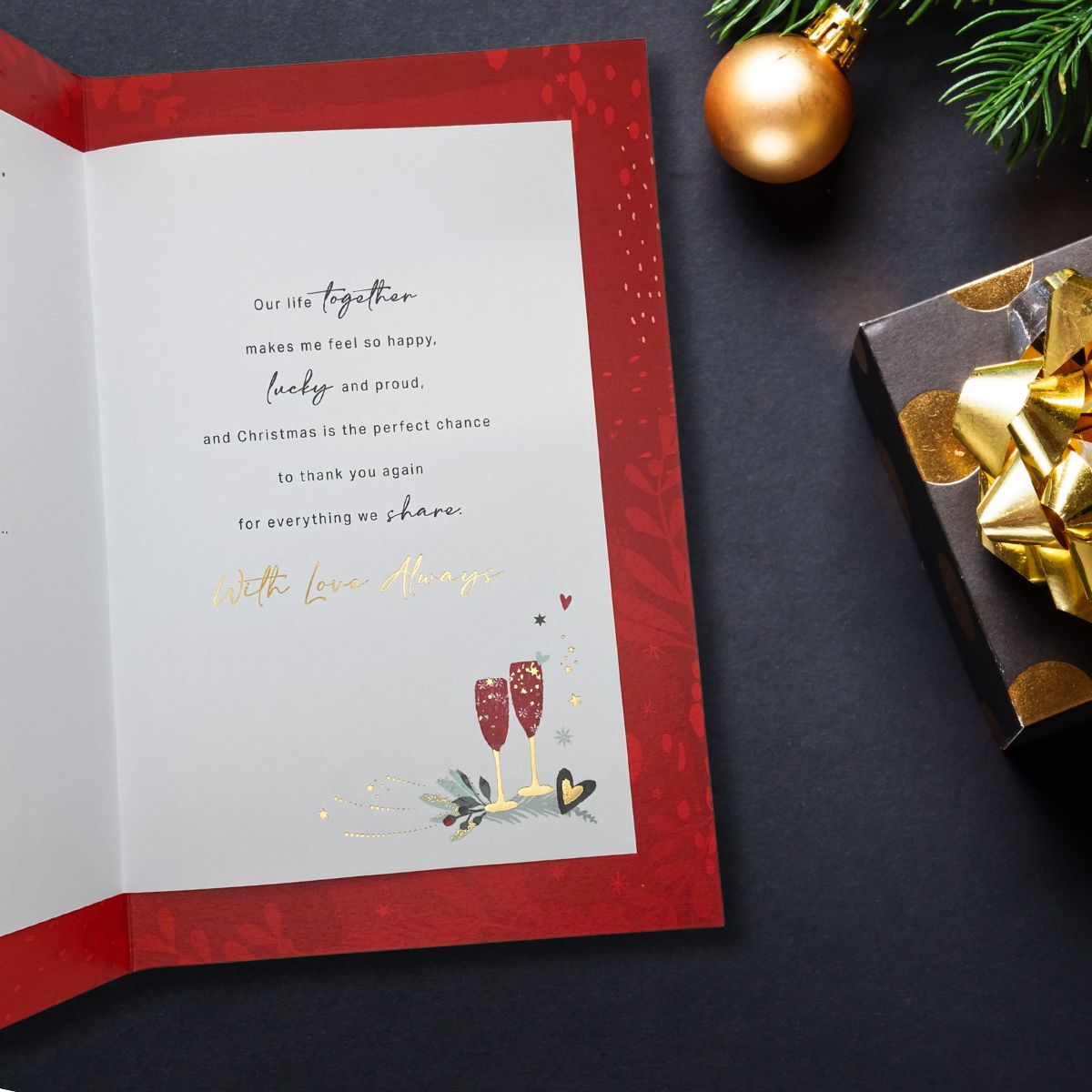 One I Love Large Christmas Card - Word Portraits