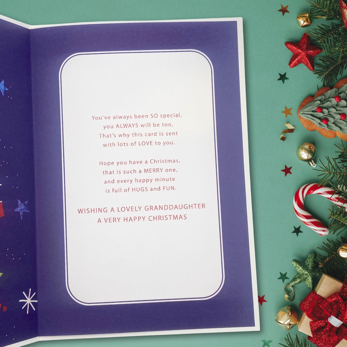 Granddaughter Christmas Card - Mason Jar