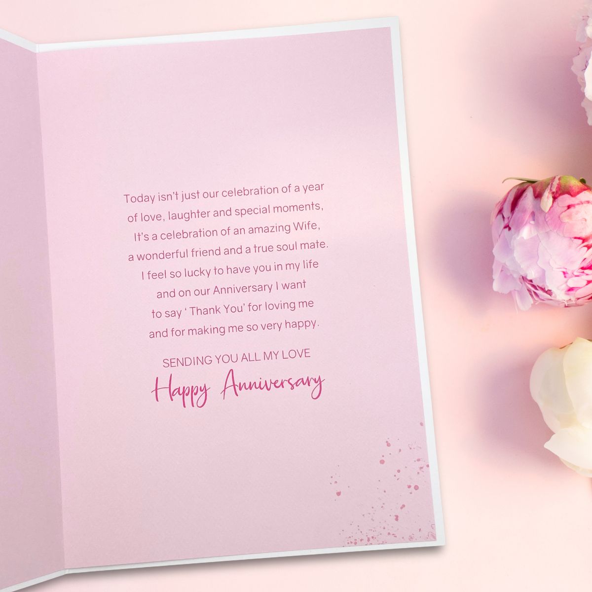 Wife Anniversary Card - Large Bliss Gift & Champagne