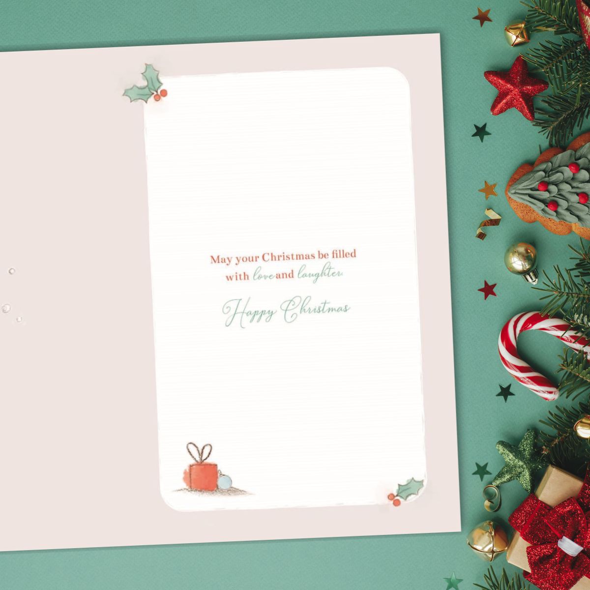 Granddaughter & Boyfriend Christmas Card - Barley Bears