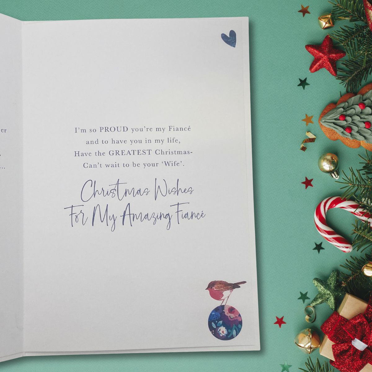 Fiancé Christmas Card - Mulled Wine