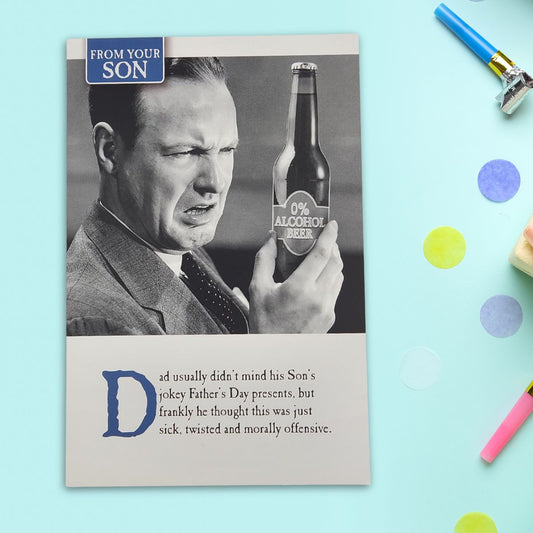 Dad Father's Day Card - From Son Humour