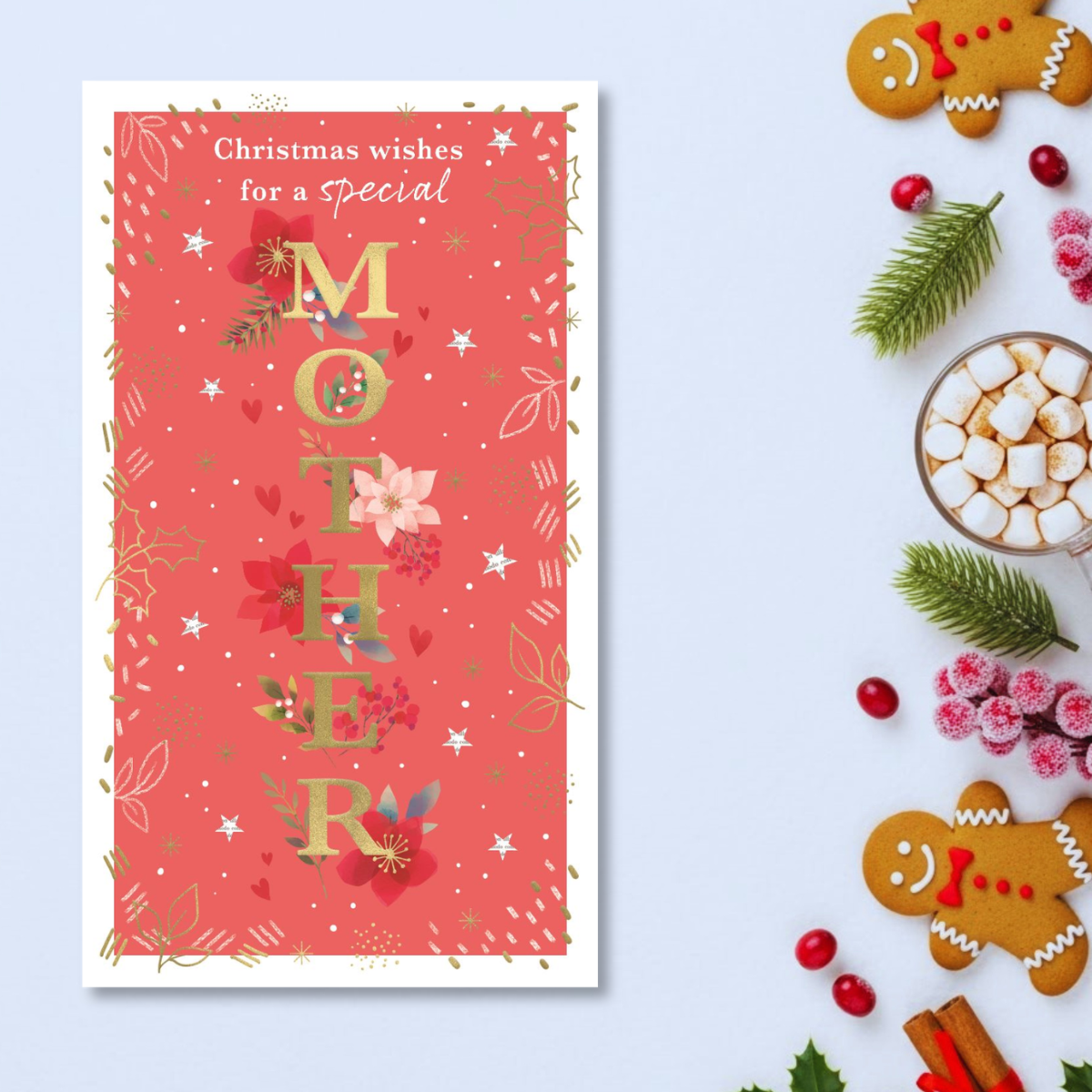 Mother Christmas Card - Most Especially For You