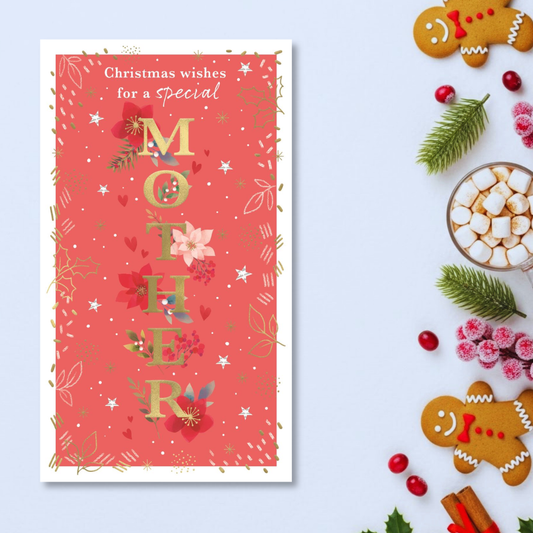 Mother Christmas Card - Most Especially For You