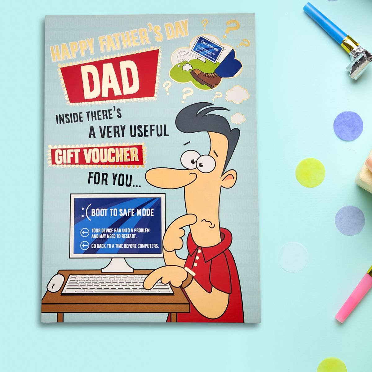 Dad Father's Day Card - Bags Of Gags