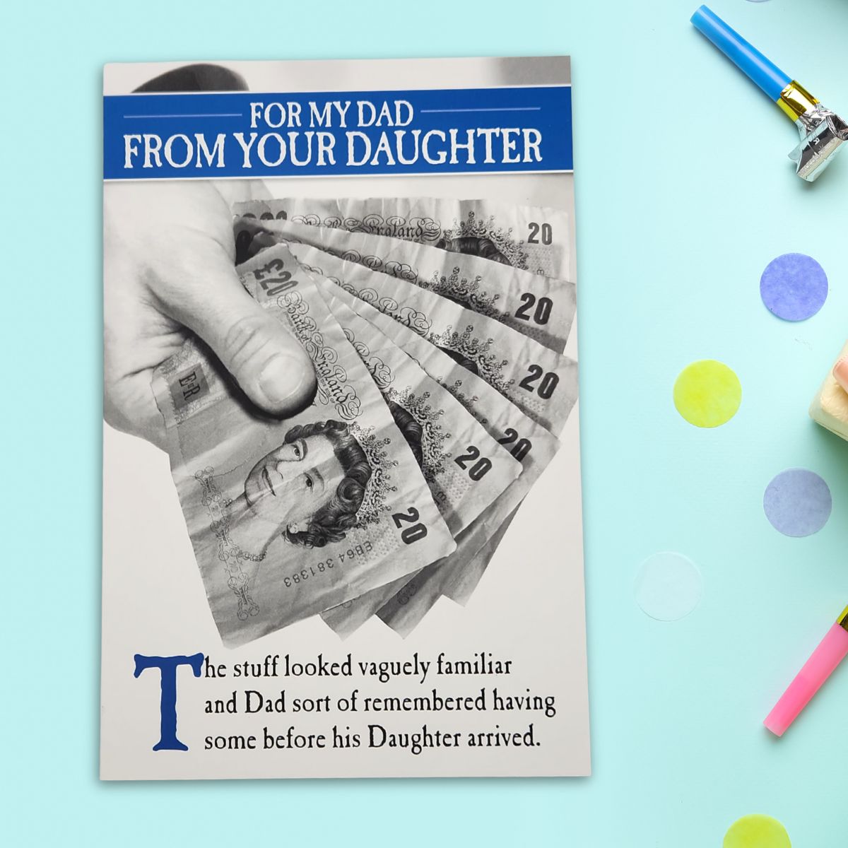 Dad Father's Day Card - From Daughter Humour