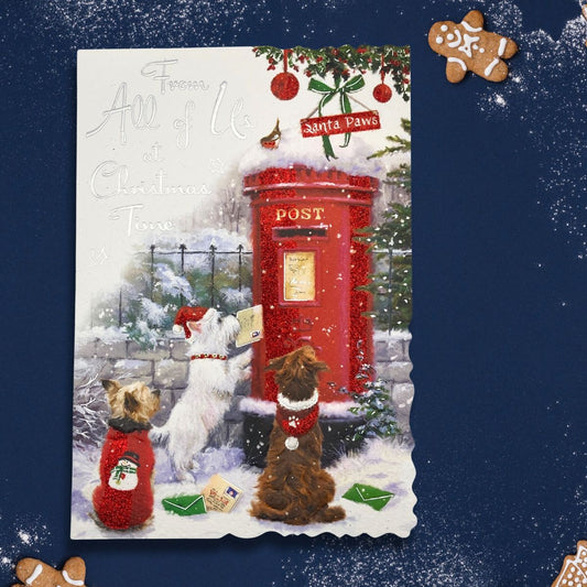 From All Of Us Christmas Card - Velvet Santa Paws