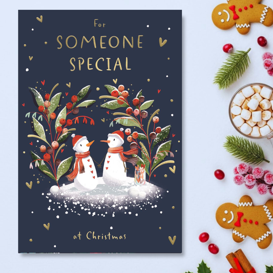 Someone Special Christmas Card - Big World Little Things Snowmen