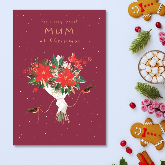 Mum Christmas Card - Big World Little Things Bouquet