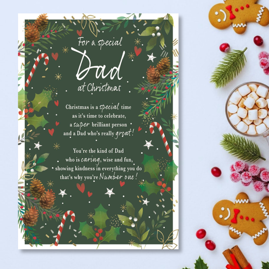 Dad Christmas Card - Most Especially For You