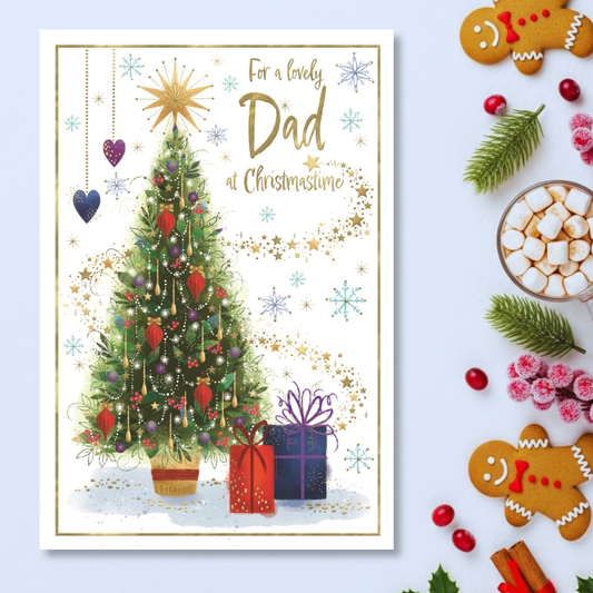 Dad Christmas Card - Awash With Colour