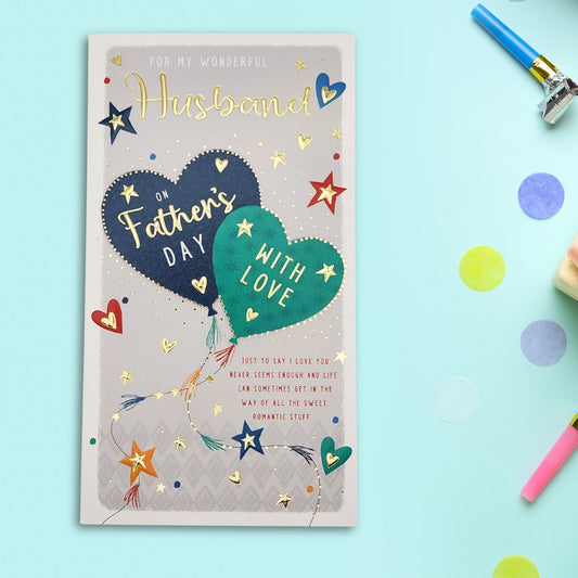 Husband Father's Day Card - Pavillion Balloons