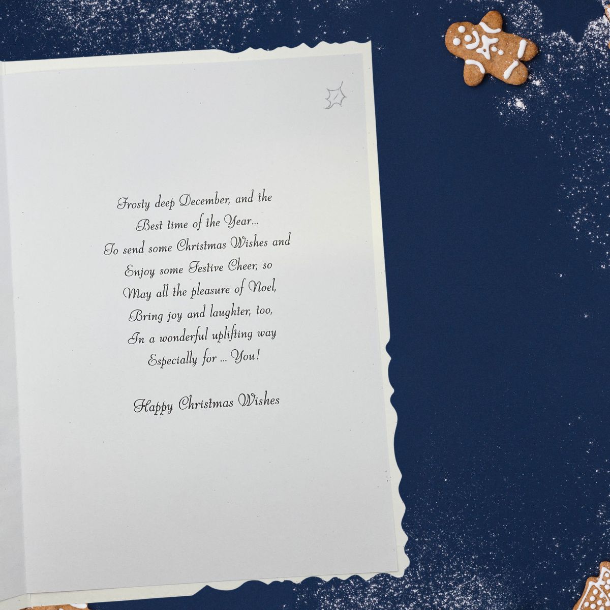 Open Christmas Card - Velvet Geese