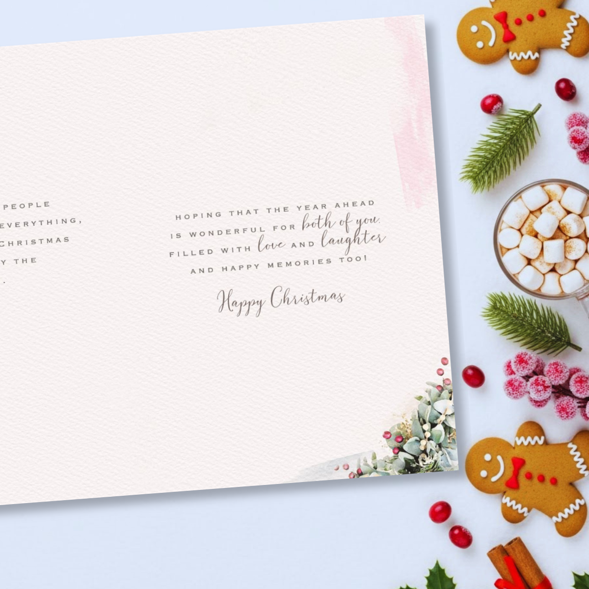 Sister & Brother-In-Law Christmas Card - Brighstone Reindeer