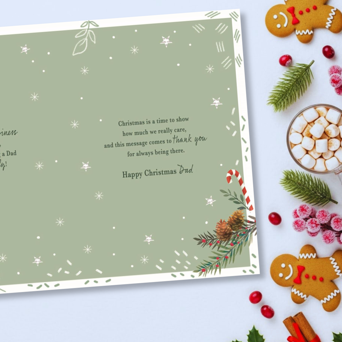 Dad Christmas Card - Most Especially For You