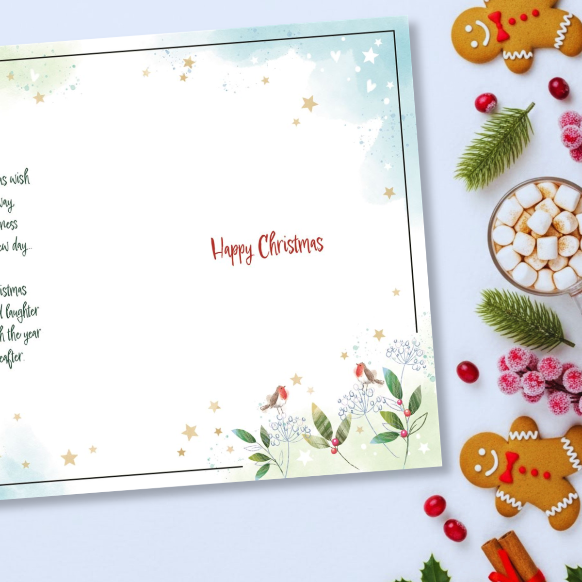 Son & Daughter-In-Law Christmas Card - Awash With Colour Snowy Stroll