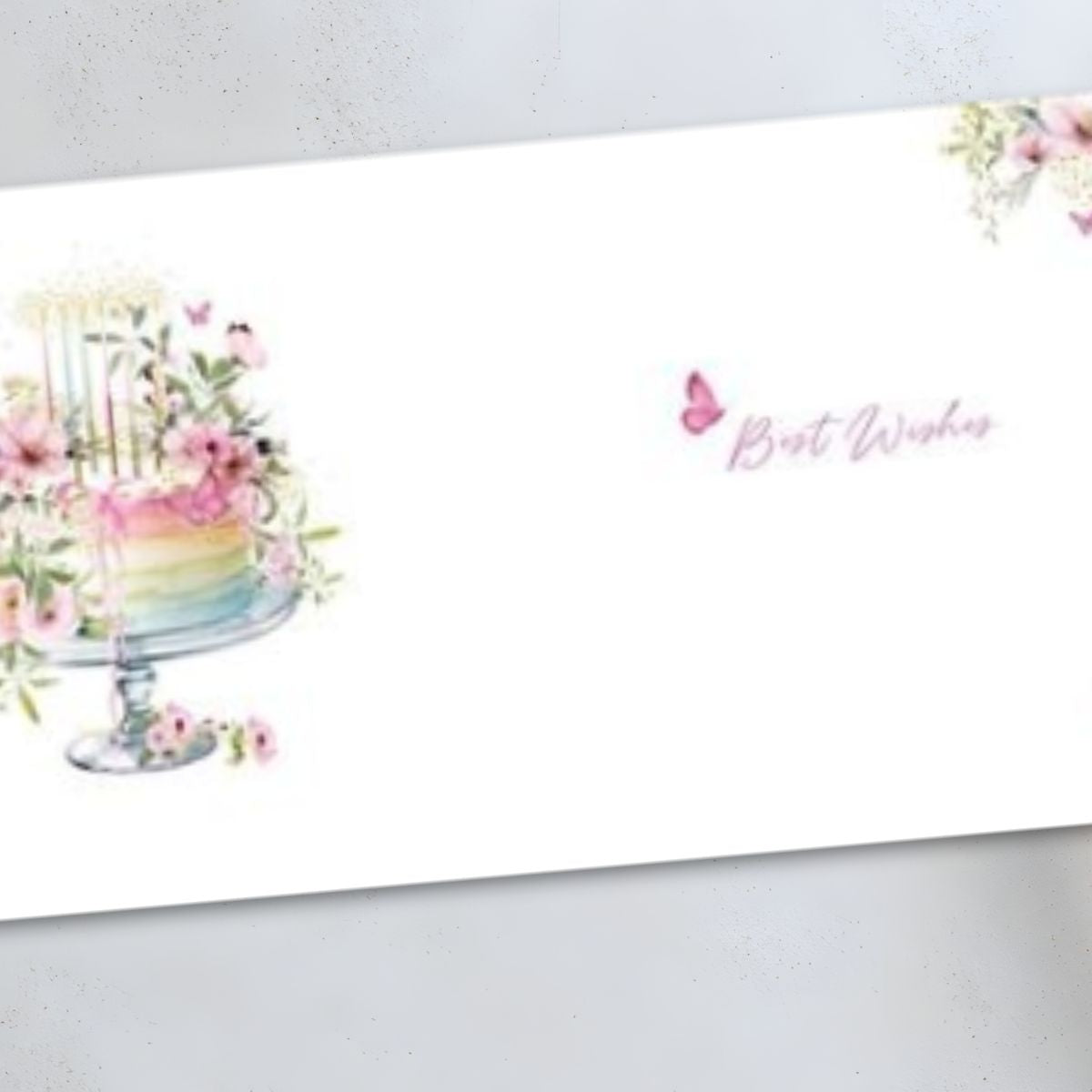 Pizazz Birthday Card - Pretty Layered Cake