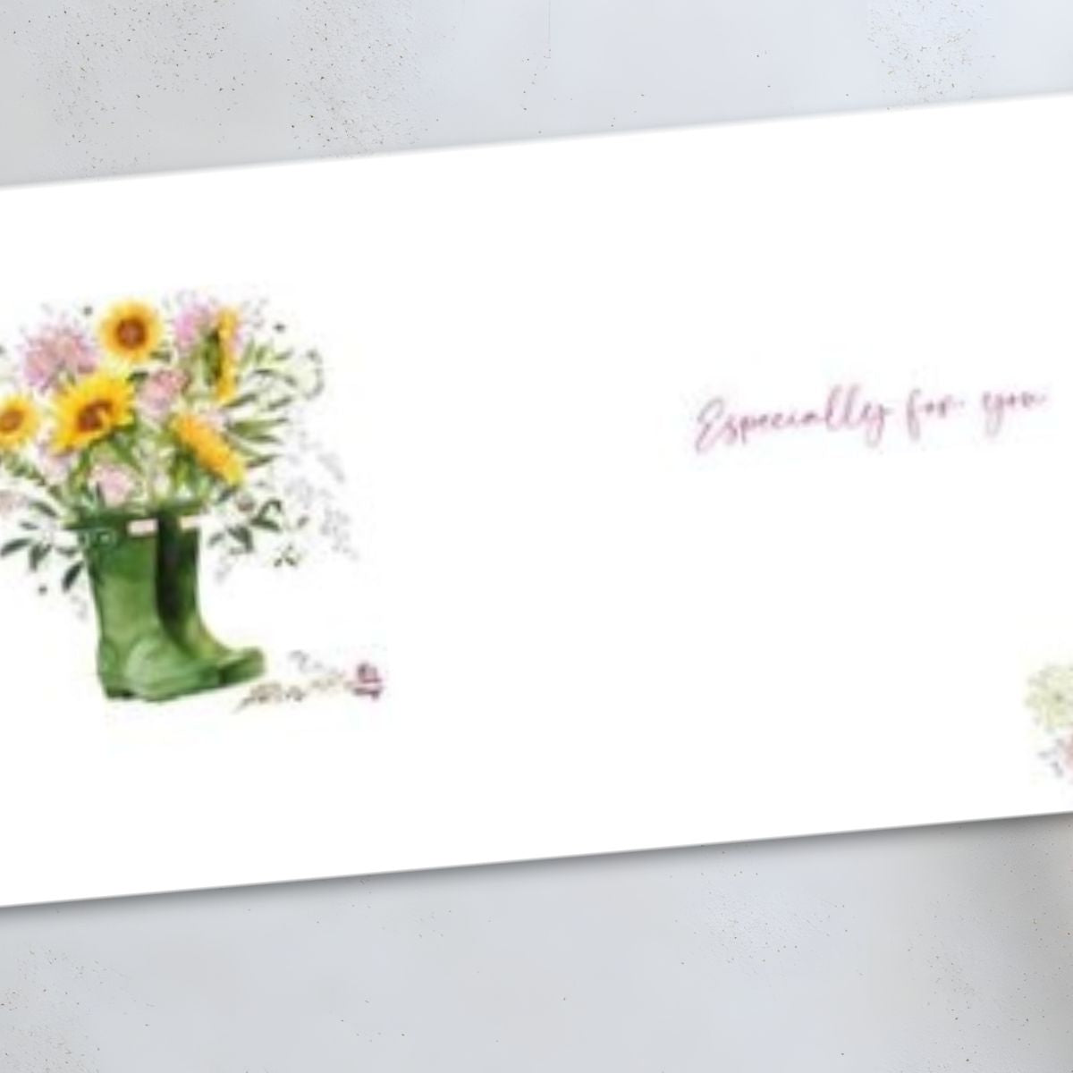 Pizazz Birthday Card - Floral Wellies