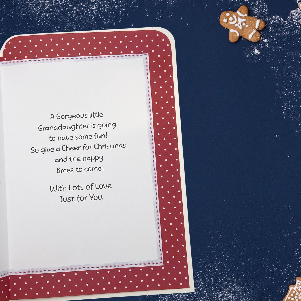 Granddaughter Christmas Card - Fudge & Friends