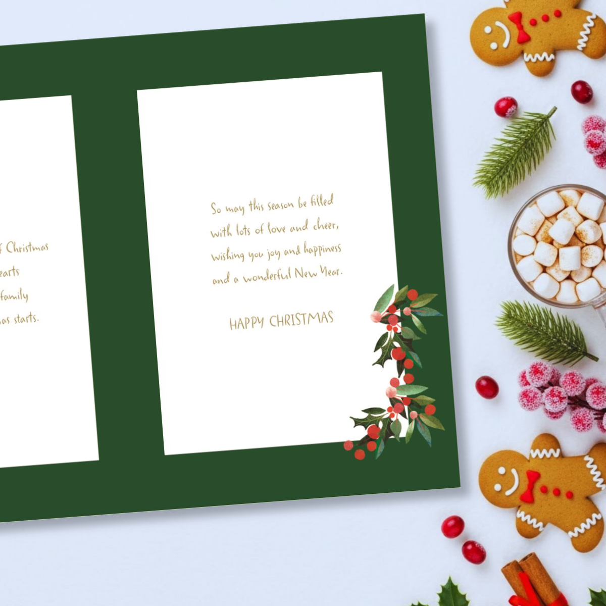 Nephew & Family Christmas Card - Big World Little Things Penguin Tree