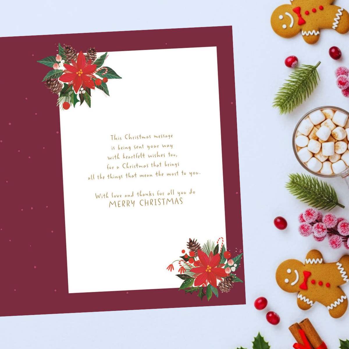 Mum Christmas Card - Big World Little Things Bouquet