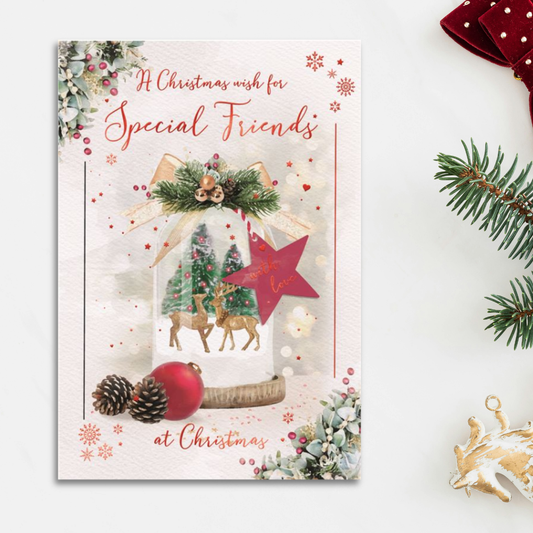 Friends Christmas Card - Brighstone Reindeer