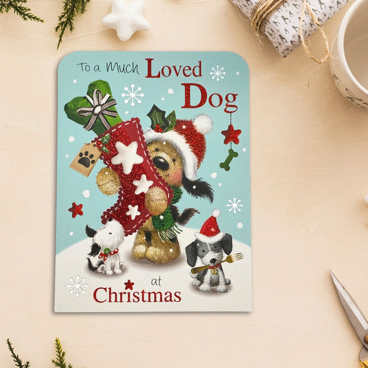 To The Dog Christmas Card - Fudge & Friends