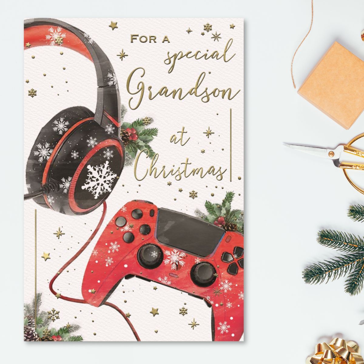 Grandson Christmas Card - Brighstone Gamer