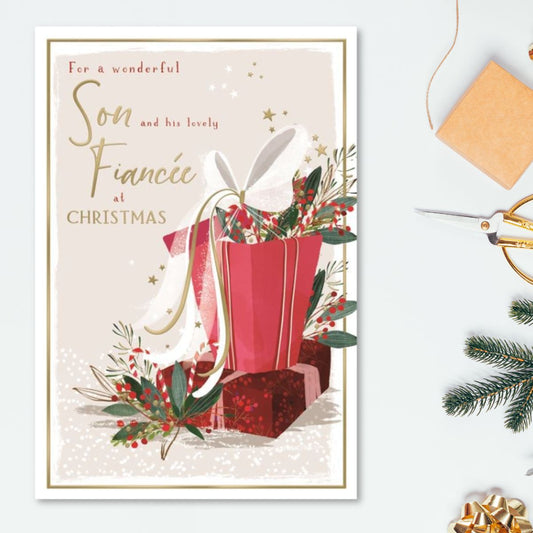 Son & Fiancée Christmas Card - Skylight Gifts