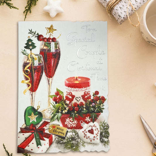 Special Couple Christmas Card - Velvet Flutes