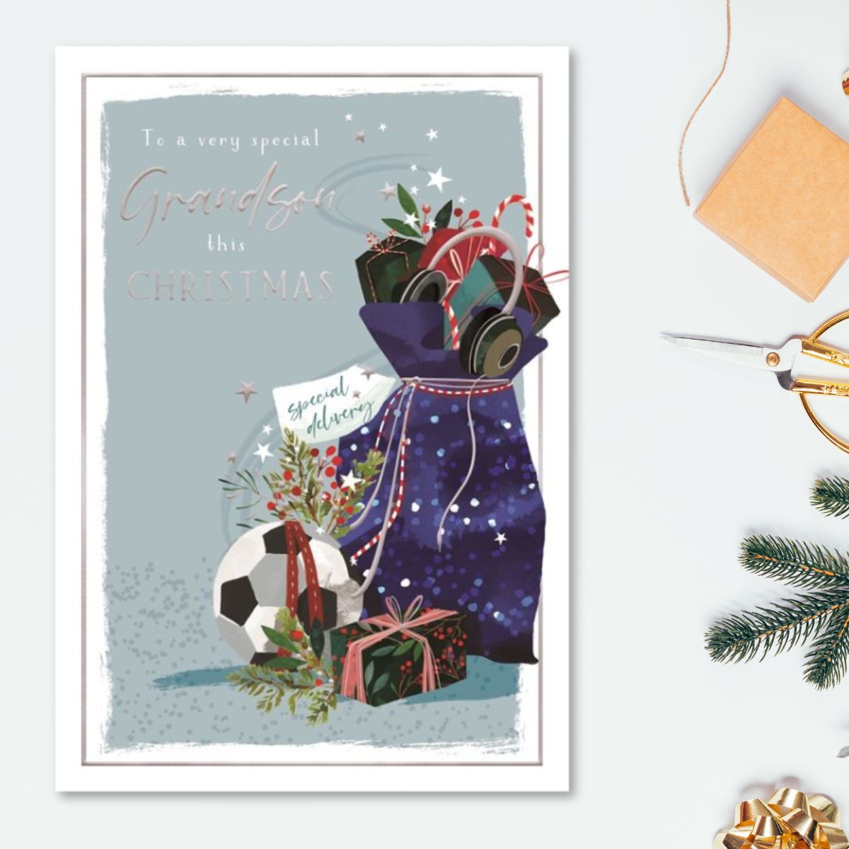 Grandson Christmas Card - Skylight Sack