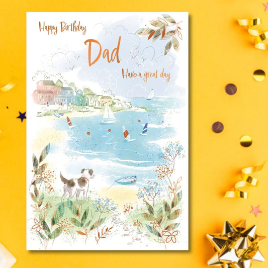 Dad Birthday Card - Awash With Colour