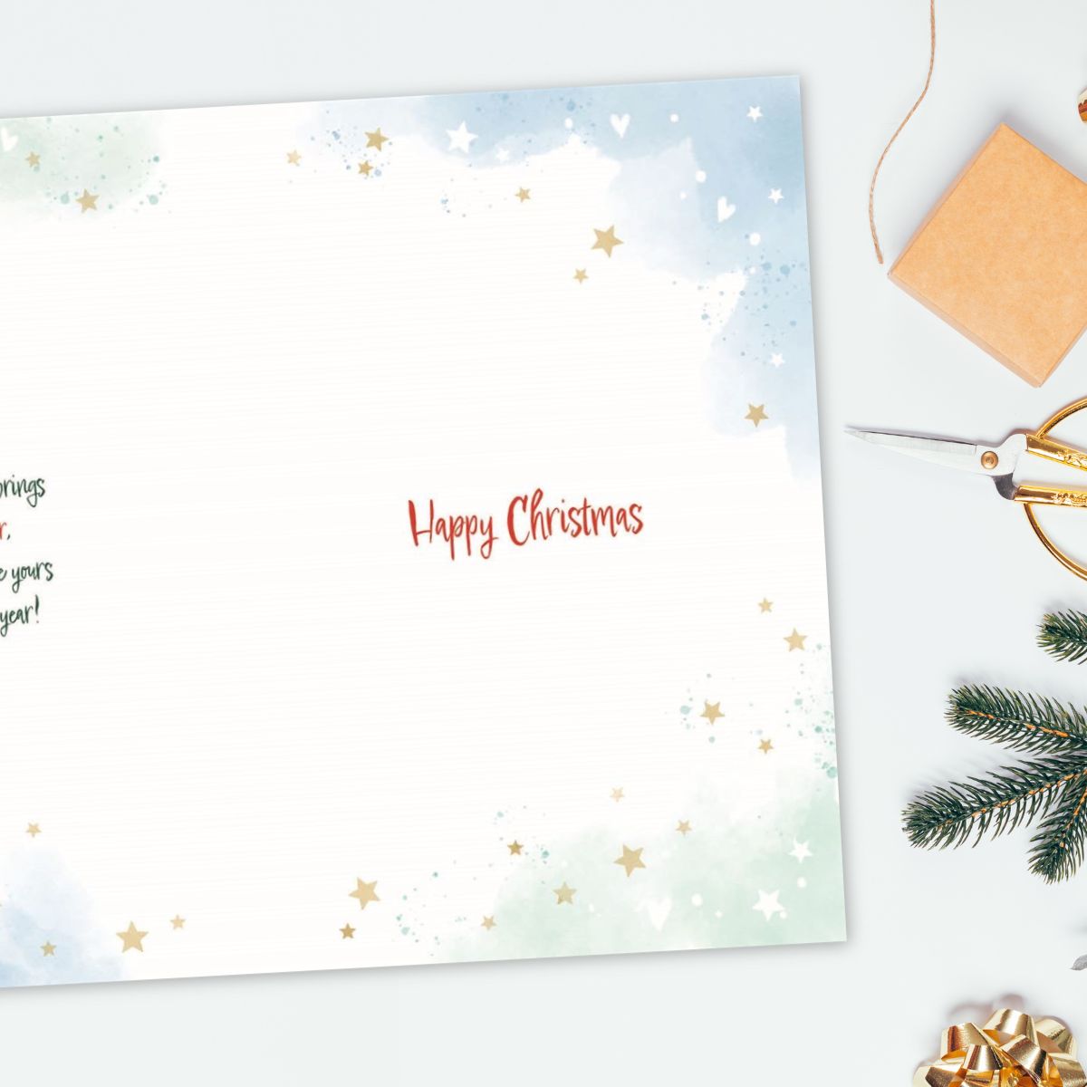 Grandson Christmas Card - Awash With Colour Gifts